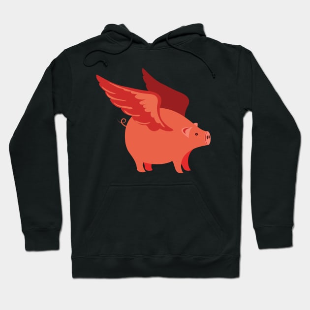 When Pigs Fly.... Hoodie by SWON Design
